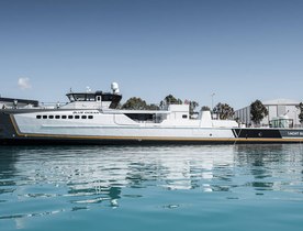 Damen launch 55m support yacht Blue Ocean