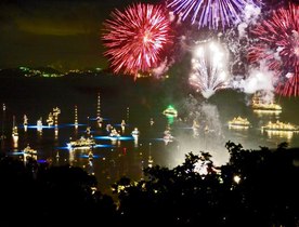 Superyachts Flock to St Barts For New Year's Eve 2016