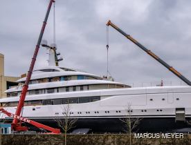 First Look: 78m Lürssen superyacht ACE 21 enters final construction phases in Lemwerder