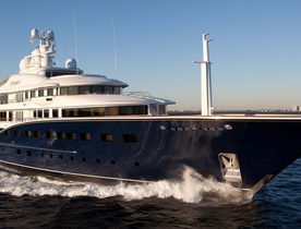 Superyacht AQUILA undergoing extensive refit and auctions existing interior