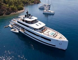 Ultra modern 45m AQUARIUS newly available for charter in Turkey this summer