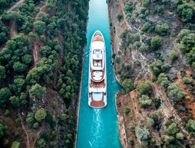 Video: Experience the wonder of the Corinth Canal by superyacht