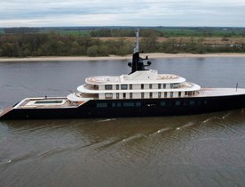 M/Y LIVA spotted returning from sea trials