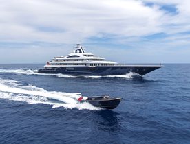 111m superyacht TIS will be the largest yacht ever to attend the Monaco Yacht Show