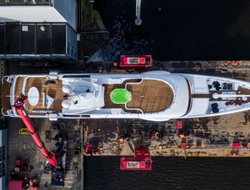 Charter yacht GALENE launches at Amels 