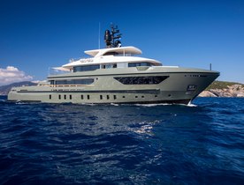 Embark on a Balearic escape with discounted rates aboard 42m Sanlorenzo charter yacht MOKA