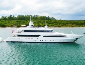Private charter yacht PRINCESS ANNA available for luxury Caribbean cruising this summer