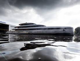 Feadship releases images of superyacht OBSIDIAN heading for sea trials