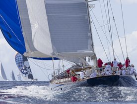 Sailing yachts get ready for the Superyacht Challenge Antigua 2019