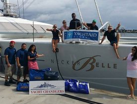 Richard Branson’s Charter Yacht ‘Necker Belle’ teams up with YachtAid Global