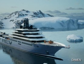 Damen Shiprepair Vlissingen and Rossilini’s Four-10 sign outfitting contract for world's largest yacht for charter REV OCEAN