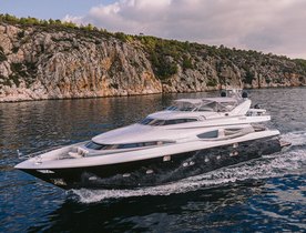 Escape on a luxury Greece yacht charter with reduced rates onboard motor yacht ELVI
