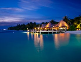 How to watch the shore illuminate on a Maldives yacht charter vacation