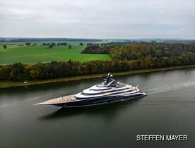 New 122m Lürssen Superyacht KISMET Embarks  on More Sea Trials Before Joining the Charter Fleet
