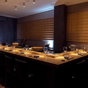 Sushi Omakase's small and intimate dining area 