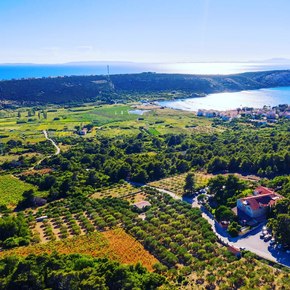 Croatia - Boškinac restaurant aerial view