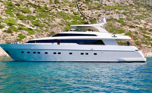 Superyacht PANTHOURS reveals charter availability in Sardinia