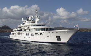 92m superyacht TATOOSH open for Christmas & New Year charters in the Caribbean