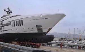 Video: Admiral Yachts Launch Brand New Charter Yacht OURANOS