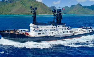 Freshly refitted 88m expedition yacht ARCTIC now available for French Polynesia charters