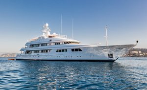 Iconic 62m superyacht FLAG offers last availability for Mediterranean yacht charters 