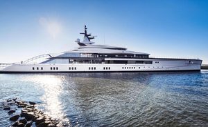 Video: Oceanco’s 109m superyacht ‘Project Bravo’ hits the water