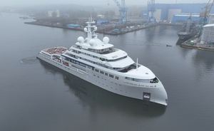 107m explorer yacht SHACKLETON embarks on sea trials