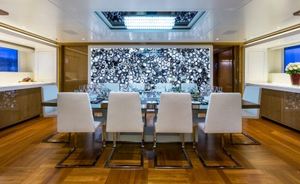 Benetti Charter Yacht GALAXY Completes Major Interior Refit