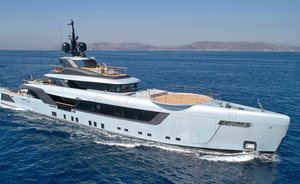 Award-winning superyacht GECO opens September Greece yacht charter availability from Athens