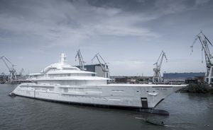 First Amels 120 full custom yacht arrives in Vlissingen