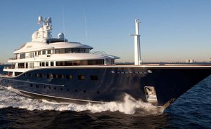 Superyacht AQUILA undergoing extensive refit and auctions existing interior