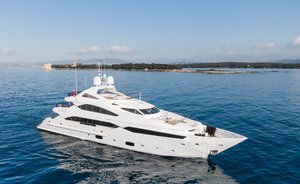 Join Sunseeker charter yacht THUMPER in 2024 for an exhilirating Ibiza yacht charter