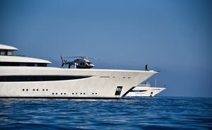 Best luxury charter yachts on anchor at the Monaco Grand Prix 2022