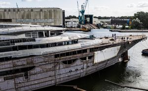First glimpse of 116m Lurssen superyacht 'Project Testarossa'