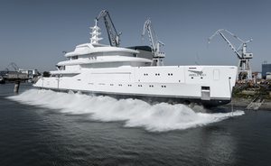 Amels 8001 makes a splash following successful launch