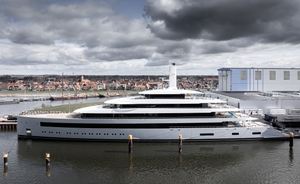 101M Feadship Superyacht MOONRISE unveiled in Makkum ahead of sea trials