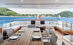Enjoy a reduced rate Mediterranean yacht charter on board superyacht Y4H