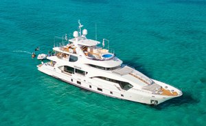 Explore the sunsoaked shores of a Bahamas yacht charter with 33M yacht rental REHAB