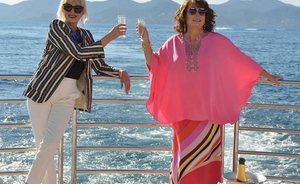 Charter Yacht THUMPER Stars In ‘Absolutely Fabulous: The Movie’