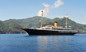 Iconic 90m luxury yacht NERO: freshly refitted and ready for charter