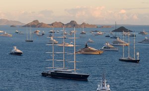Welcoming 2026 with a bang! St Bart's New Year's Eve celebrations break records with largest ever fleet of Caribbean yacht charters 