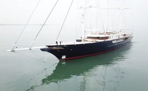 127m sailing yacht KORU spotted on sea trials