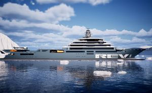 195M superyacht REV OCEAN on the move: The World's largest yacht for charter embarks on sea trials