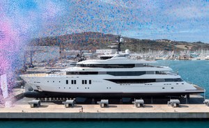 Launch of 72-meter yacht CRN 139 in Ancona