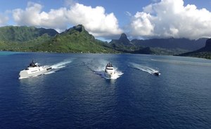 New Video: Superyacht VANTAGE Cruises alongside Support Vessel ‘Ad Vantage’