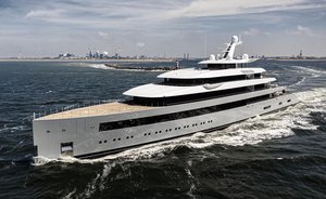100m Feadship superyacht MOONRISE sets off on sea trials