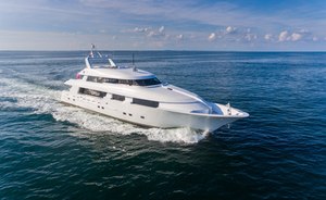 39m (128ft) motor yacht SHOGUN is available to charter for the first time in the USA