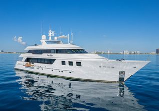 Crossed Sabre Charter Yacht at Fort Lauderdale Boat Show 2019 (FLIBS)