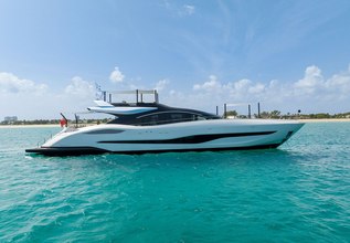 Jacqpot Charter Yacht at Palm Beach Boat Show 2023