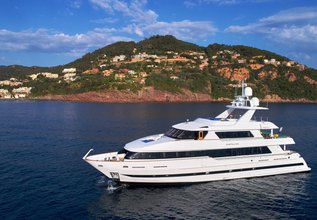 Blue Symphonie Charter Yacht at Fort Lauderdale Boat Show 2014